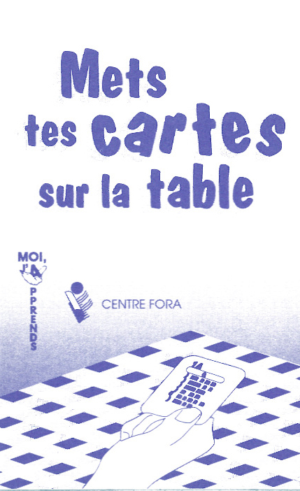 Mets tes cartes sur la table (violet)